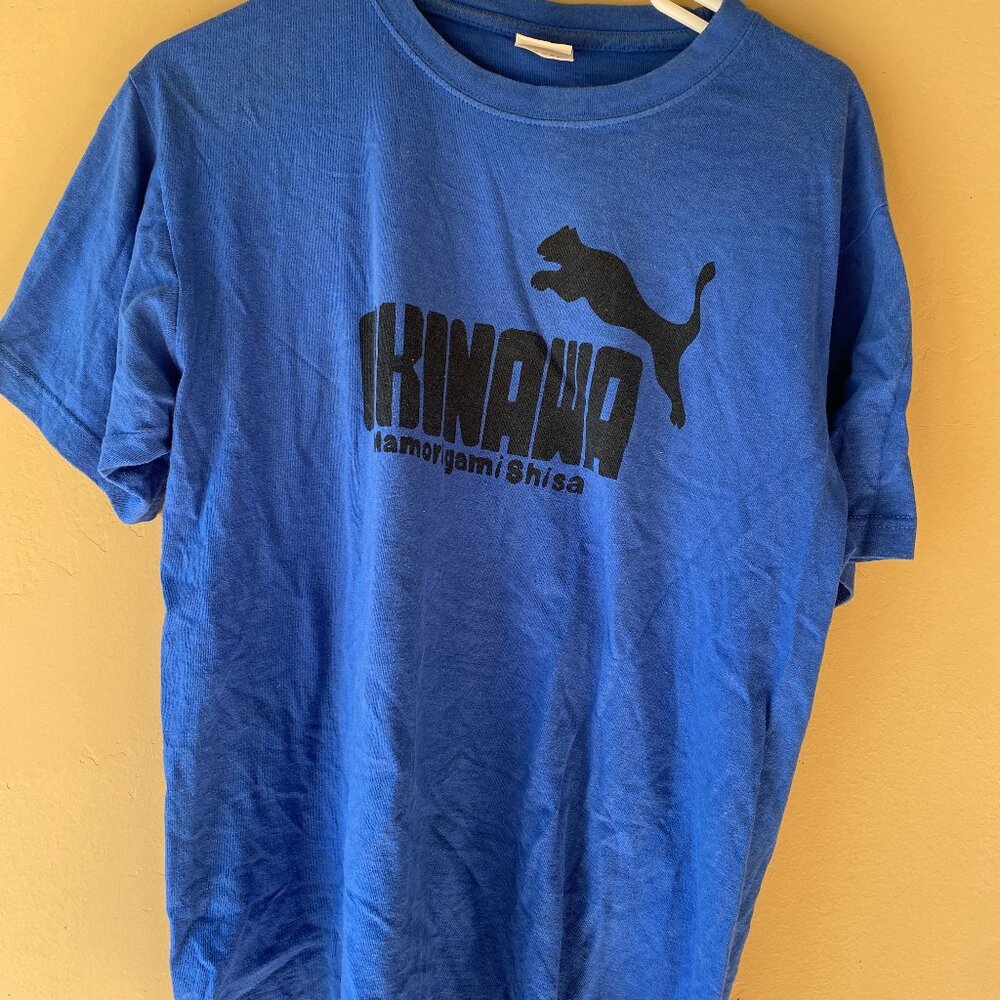 Okinawa - blue shirt - large